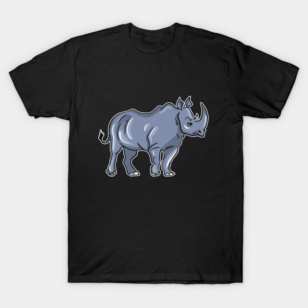 Rhino T-Shirt by LetsBeginDesigns